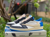 Authentic Air Jordan 1 Low OG SP Sail/Military Blue-Black Authentic Air Jordan 1 Low OG SP Sail/Military Blue-Black