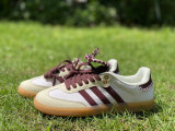 Authentic WALES BONNER x adidas originals Samba PonyTonal White/Red