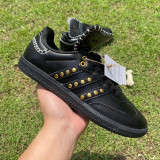 Authentic WALES BONNER x adidas originals Samba PonyTonal Black Gold