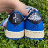 Authentic Air Jordan 1 Low OG SP Sail/Military Blue-Black