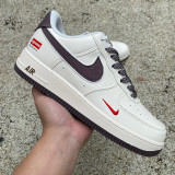 Authentic Nike Air Force 1 BY YOU Rice White/Brown