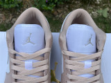 Authentic Air Jordan 1 Low White/Light Bone