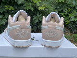 Authentic Air Jordan 1 Low White/Light Bone