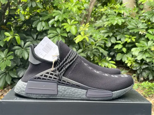 Authentic Pharrell Williams x adidas originals NMD Human Race  Triple Black