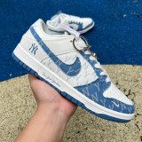 Authentic Nike Dunk x MLB White/Blue