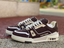 Authentic LV Trainer Sneaker Coffee Brown