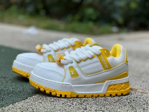 Authentic LV Trainer Maxi White Yellow