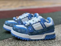 Authentic LV Trainer Maxi Jeans Blue