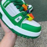 Authentic LV Trainer Maxi White Green
