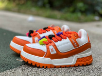 Authentic LV Trainer Maxi White Orange