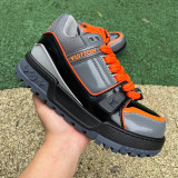Authentic LV Trainer Maxi Grey Orange