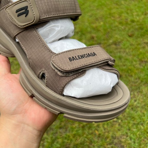 Authentic Balenciaga Tourist Sandal Brown