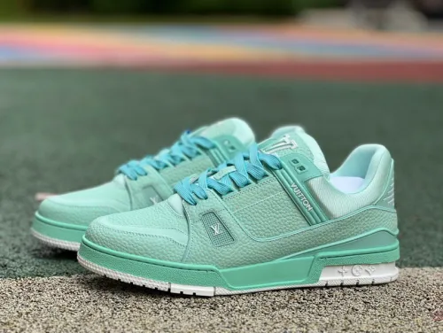 Authentic LV Trainer Sneaker Light Green