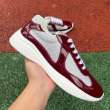 Authentic Prada Galzature Uomo Wine Red