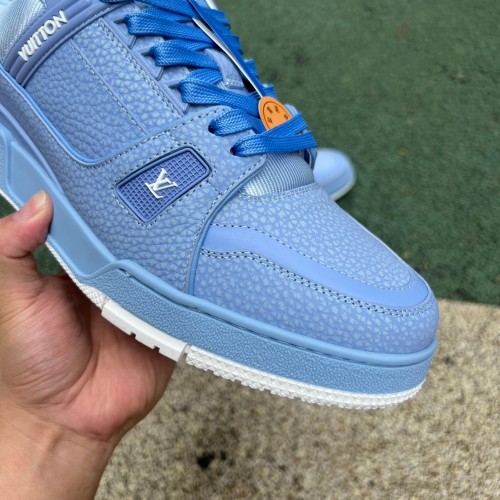 Authentic LV Trainer Sneaker Blue