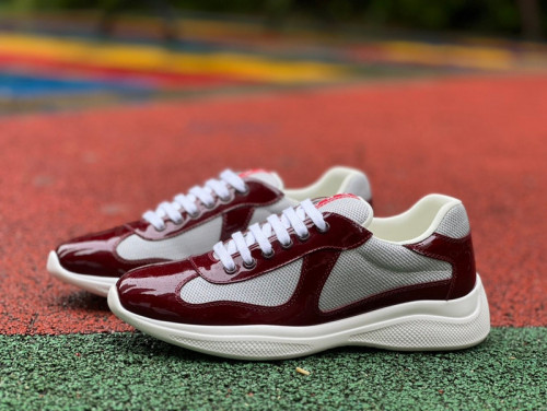 Authentic Prada Galzature Uomo Wine Red