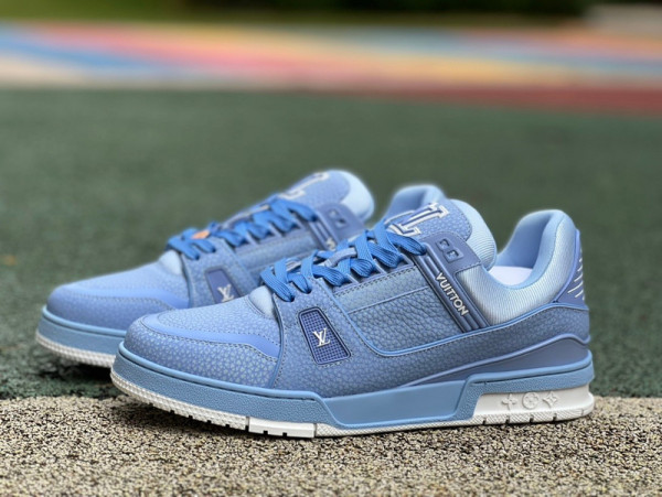 Authentic LV Trainer Sneaker Blue