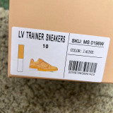 Authentic LV Trainer Sneaker Yellow Orange