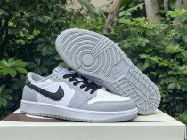 Authentic Air Jordan 1 Low OG Barons White/Grey Authentic Air Jordan 1 Low OG Barons White/Grey