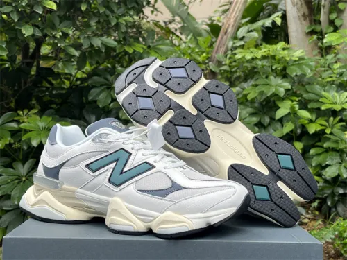 Authentic New Balance 9060 Beige/White/Green