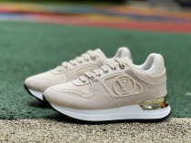 Authentic LV Neo Run Away Sneaker Rice White