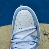 Authentic Air Jordan 1 Low Blue/White