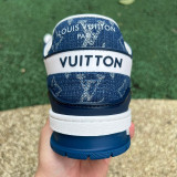 Authentic LV Arch Licht Sneaker Jeans Blue