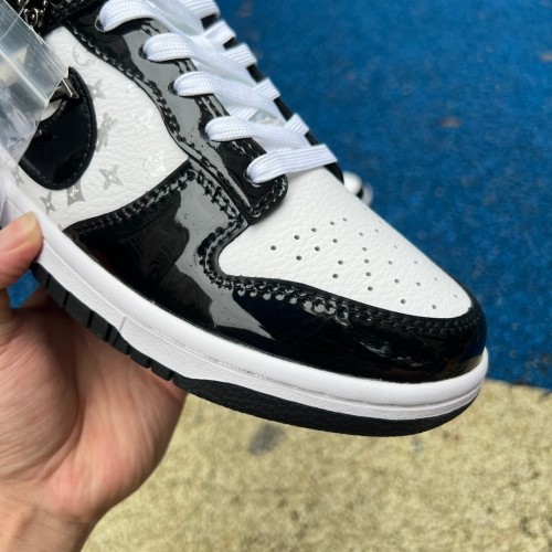 Authentic Nike Dunk Low Retro x LV White/Black
