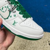 Authentic Nike Dunk Low Retro x LV White/Green