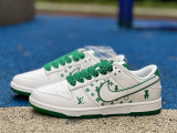 Authentic Nike Dunk Low Retro x LV White/Green