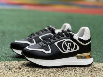 Authentic LV Neo Run Away Sneaker Blak/White/Gold