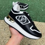Authentic LV Neo Run Away Sneaker Blak/White/Gold