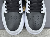 Authentic Air Jordan 1 Low White/Metallic Gold-Black