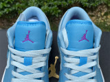 Authentic Air jordan 1 Low SE Aquarius Blue