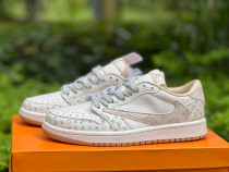 Authentic Travis Scott x Air Jordan 1 Low x Louis Vuitton White/Beige Authentic Travis Scott x Air Jordan 1 Low x Louis Vuitton White/Beige
