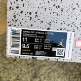 Authentic Air Jordan 4 Retro “White Yellow ”