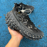 Authentic Balenciaga Defender Rubber Platform Sneakers Black/Silver