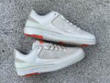 Authentic Shelflife x Air Jordan 2 Low Beige/Orange