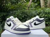 Authentic Air Jordan 1 Low SE White/Purple