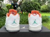 Authentic Air Jordan 5 Low CNY White/Orange/Green