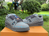 Authentic LV Trainer Sneaker Low Black