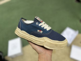 Authentic Maison Mihara Yasuhiro OG Sole Sneakers Navy Blue