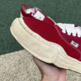 Authentic Maison Mihara Yasuhiro OG Sole Sneakers Wine/Red