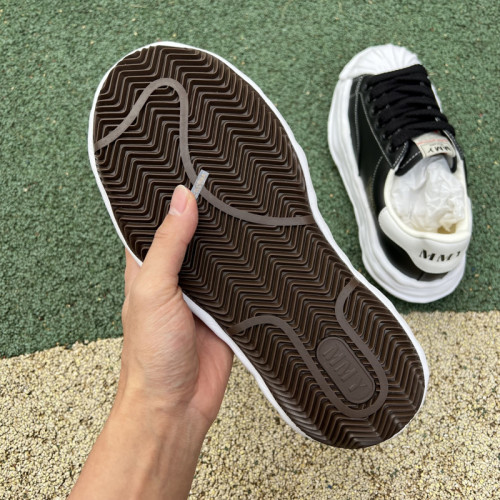 Authentic Maison Mihara Yasuhiro OG Sole Sneakers Black Gold
