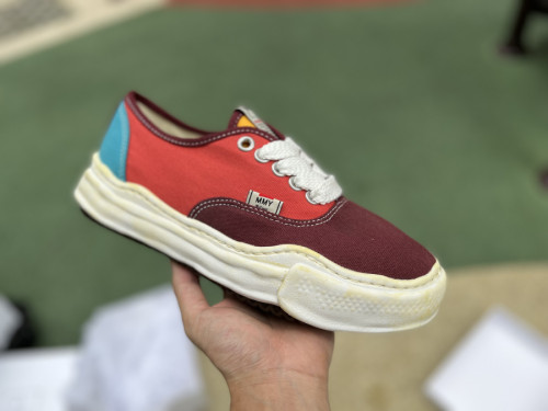 Authentic Maison Mihara Yasuhiro OG Sole Sneakers Red/Purple