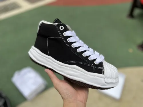 Authentic Maison Mihara Yasuhiro OG Sole Sneakers High Black/White