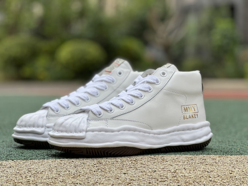 Authentic Maison Mihara Yasuhiro OG Sole Sneakers High White/Gold