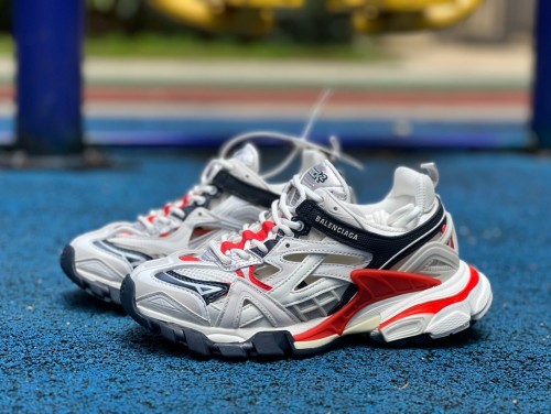Authentic Balenciaga 2.0 Track Sneaker White/Blue/Red
