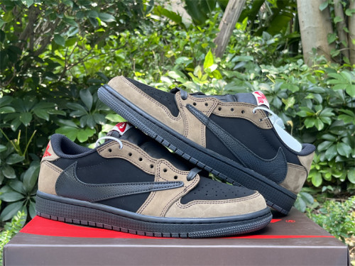 Authentic Travis Scott x Air Jordan 1 Low OG “Velvet Brown”
