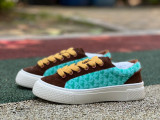 Authentic Dior B33 Tennis Shoes Brown/Green
